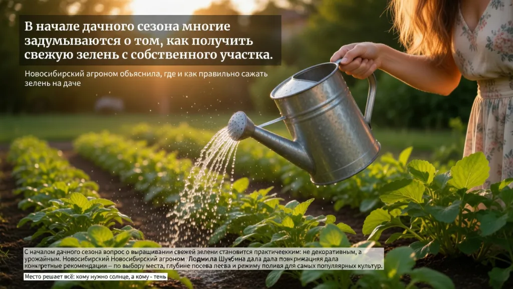 В начале дачного сезона многие задумываются о том, как получить свежую зелень с собственного участка.